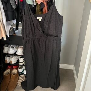 Black spaghetti strap dress